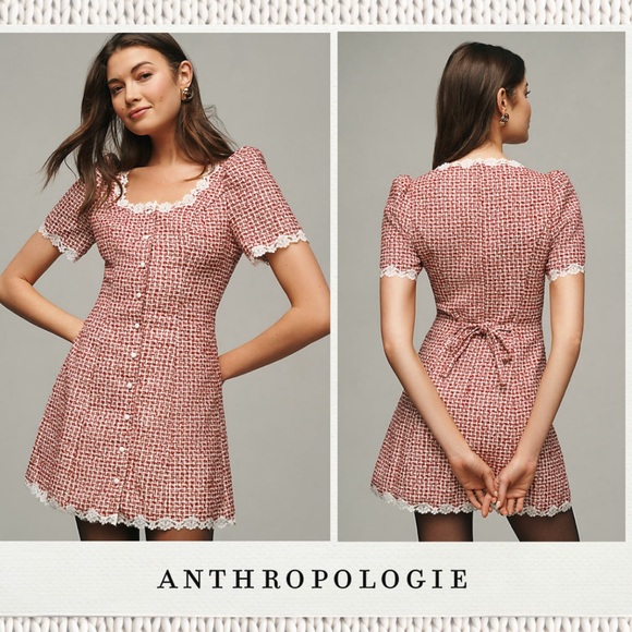 NWT Anabella Dress Reformation Red and White checkered Size 0 - Picture 2 of 12